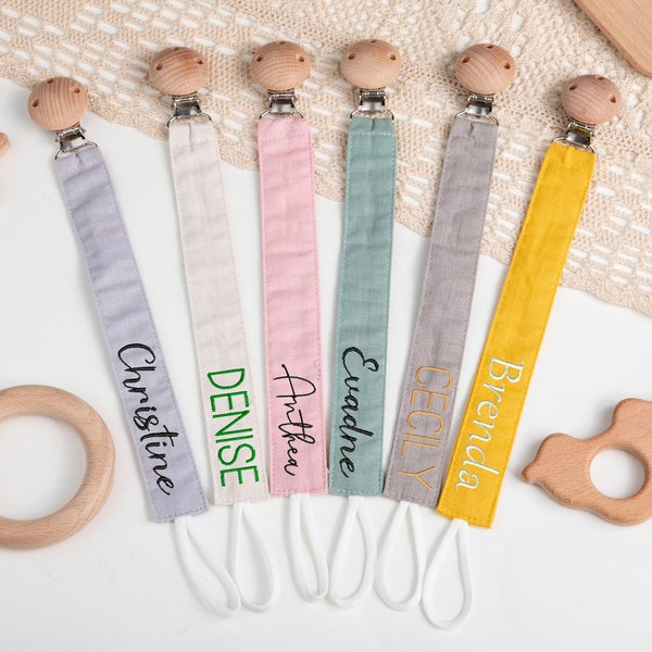 Baby Pacifier Clip Etsy