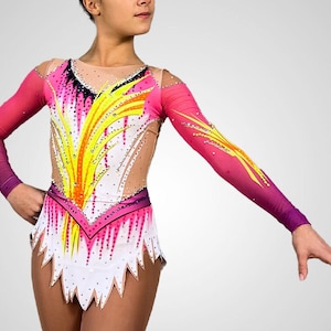 Maillot para gimnasia artística, patinaje artístico, gimnasia acrobática,  100% licra -  México