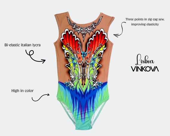 Custom Gymnastics Leotard Handmade Competition Wear, Unique