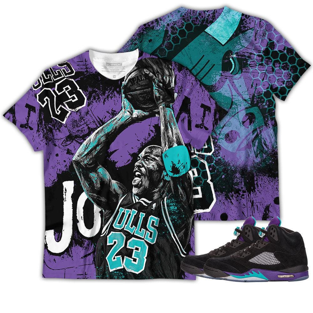 purple 5s shirt