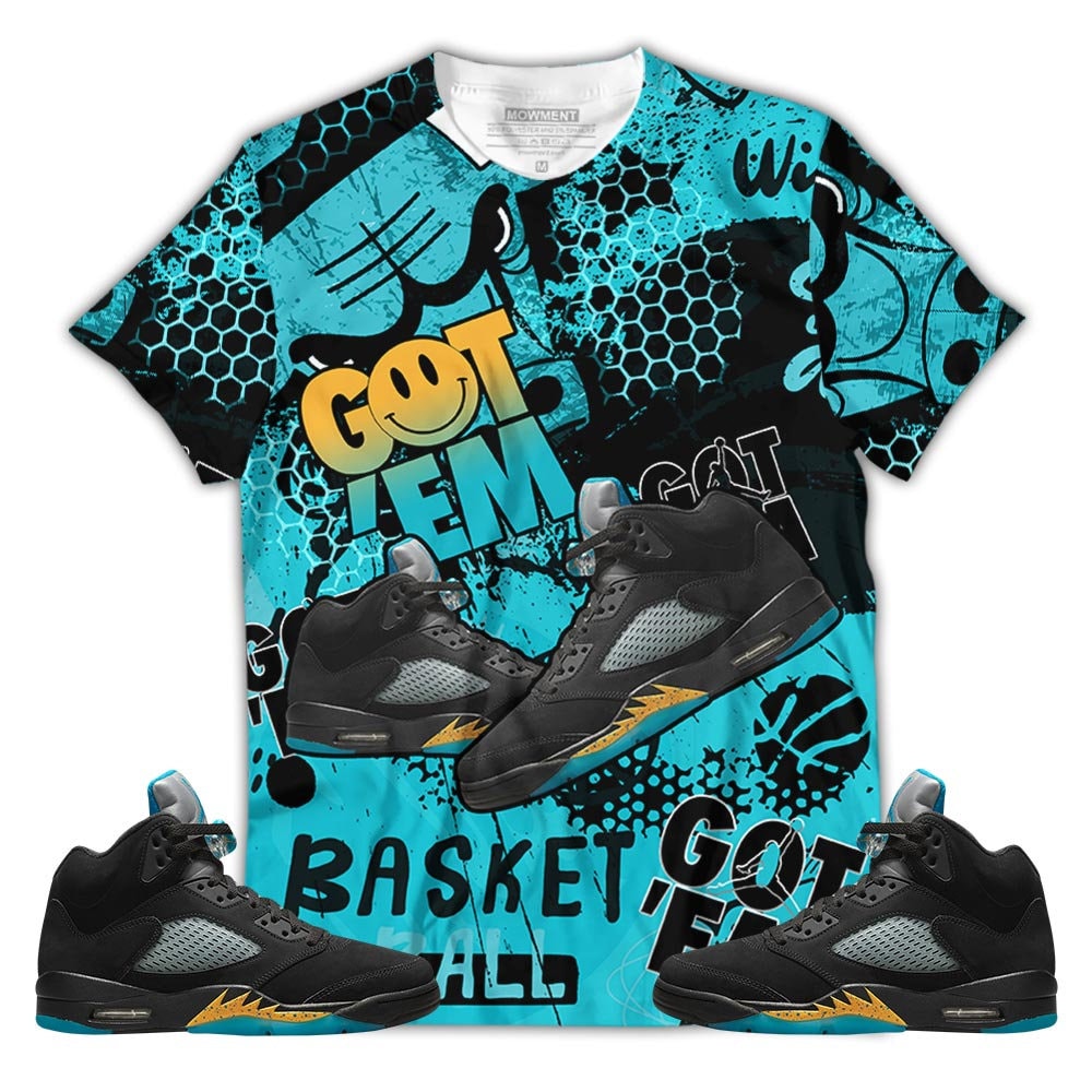 Pattern Got Em Shoes Smile Unisex Sneaker Shirt Match 2023 Retro Aqua ...