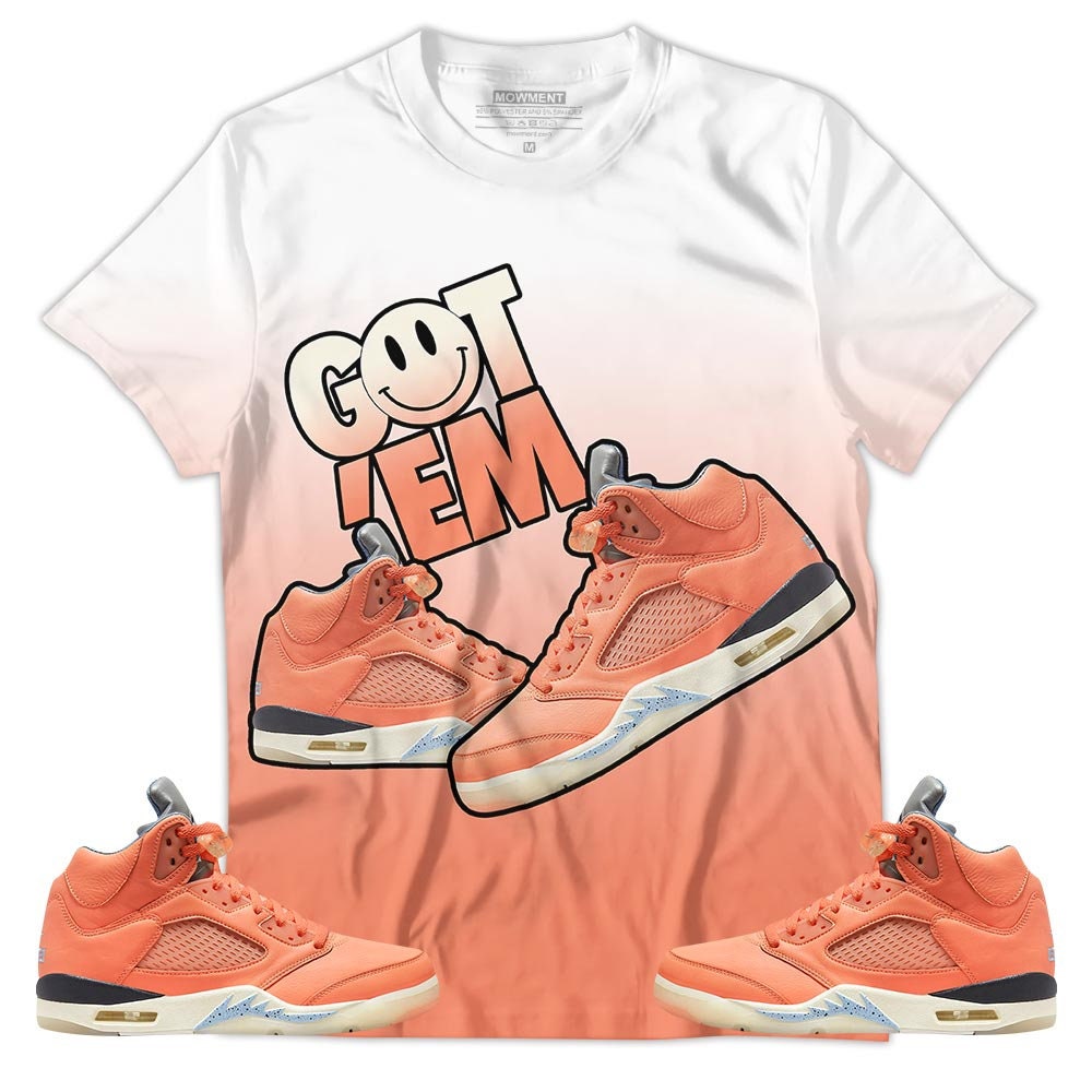 Sauce Got Em Shoes Smile Unisex Sneaker Shirt Match Crimson Bliss 5s Tee