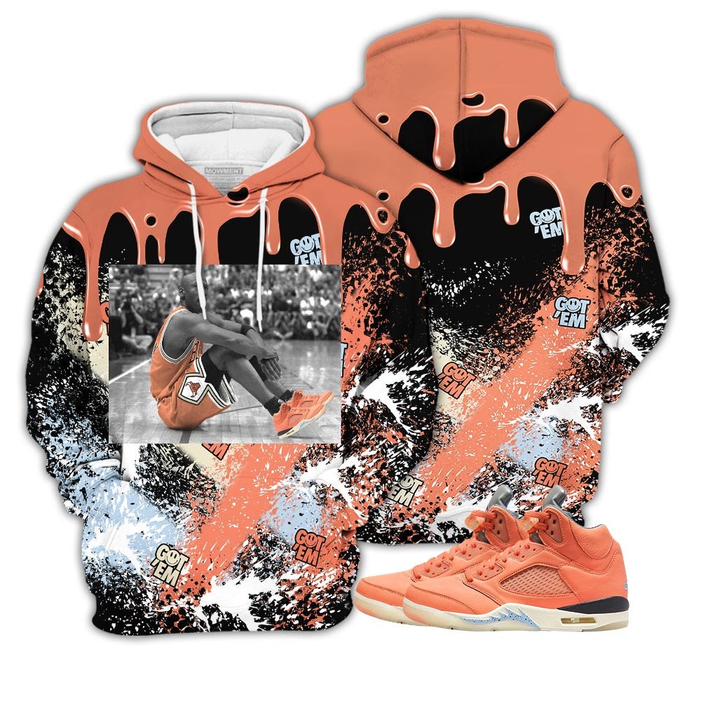 Color Basketball Shoes Goat Number 23 Unisex Sneaker Shirt Match Crimson Bliss 5s Tee, Jordan 5 DJ Khaled Crimson Bliss 3D T-Shirt, Hoodie,