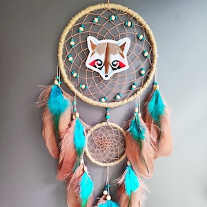 Pearl Pink Dreamcatcher Mini, Rear View Mirror Small Dream Pearl Pink Dreamcatcher Mini, Rear View Mirror Small Dream