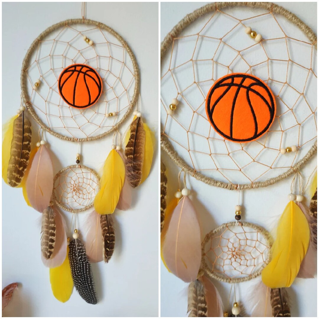 Basketball Dreamcatcher Girls Boys Teen Room Decor Etsy