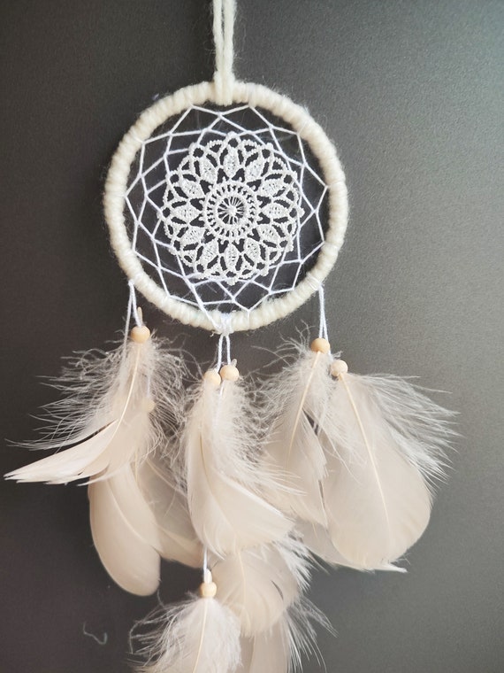 Mini Dreamcatcher for Car, Rear View Mirror, Boho Hanging Accessories Small  Dream Catcher Personalized Gift, Cute Car Charm 