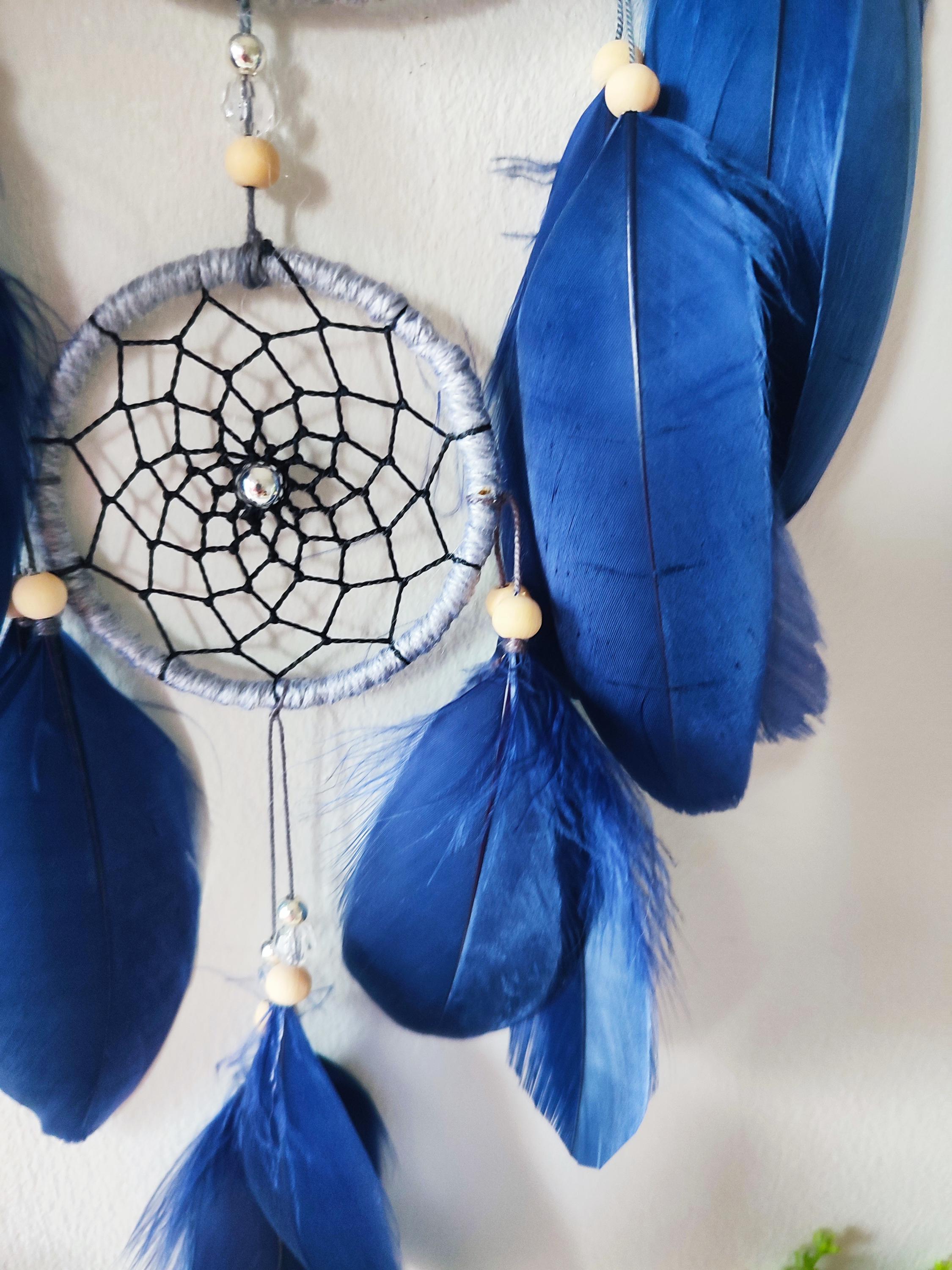 Shenxay, acchiappasogni Fatto a Mano, con Piume, acchiappasogni da Appendere alla Parete, Ornamenti con Elefante a Forma di Cuore per Bambini, Decorazione per casa, Ufficio, Camera da Letto