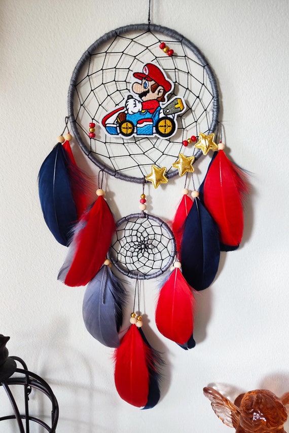Red Dream Catcher – Decorative Gift For Boys, Girls, Christmas, Bedroom Décor