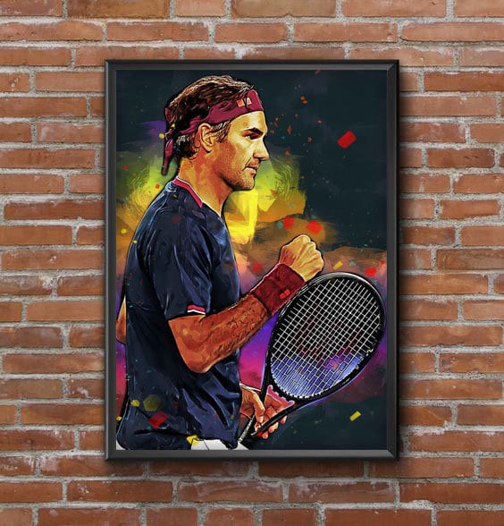 Discover Roger Federer Pop Art Poster, Tennis Sports Print, Roger Federer Canvas, Roger Federer Print, Roger Federer Wall Art Decor, Gift for Fans