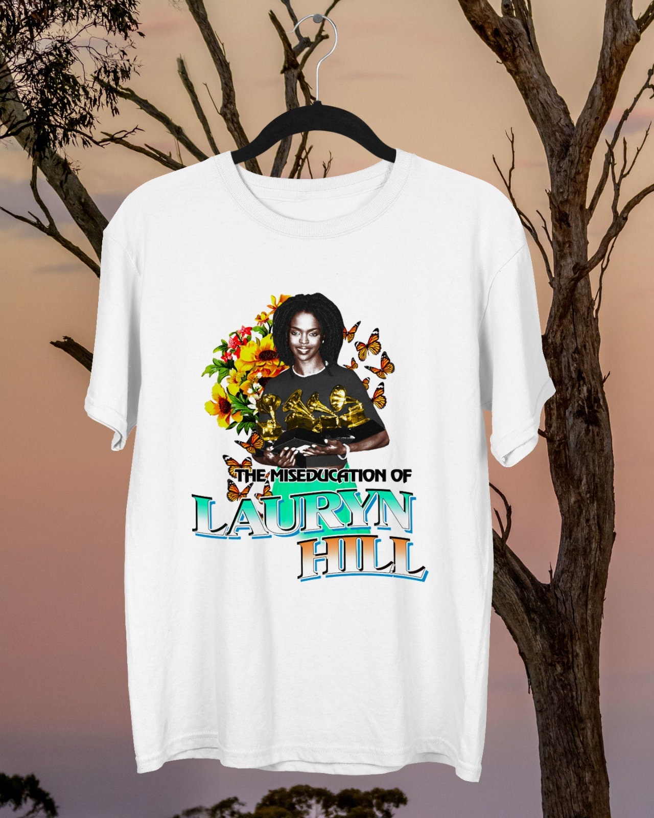 Discover Maglietta T-Shirt Rapper Lauryn Hill The Fugees Hiphop Gruppo Uomo Donna