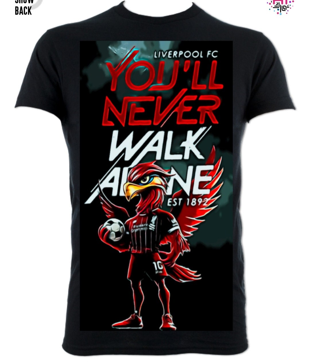 T-shirt Officiel Liverpool FC Homme – 100% Coton, Blason Et Texte Imprimés, Coupe Confortable