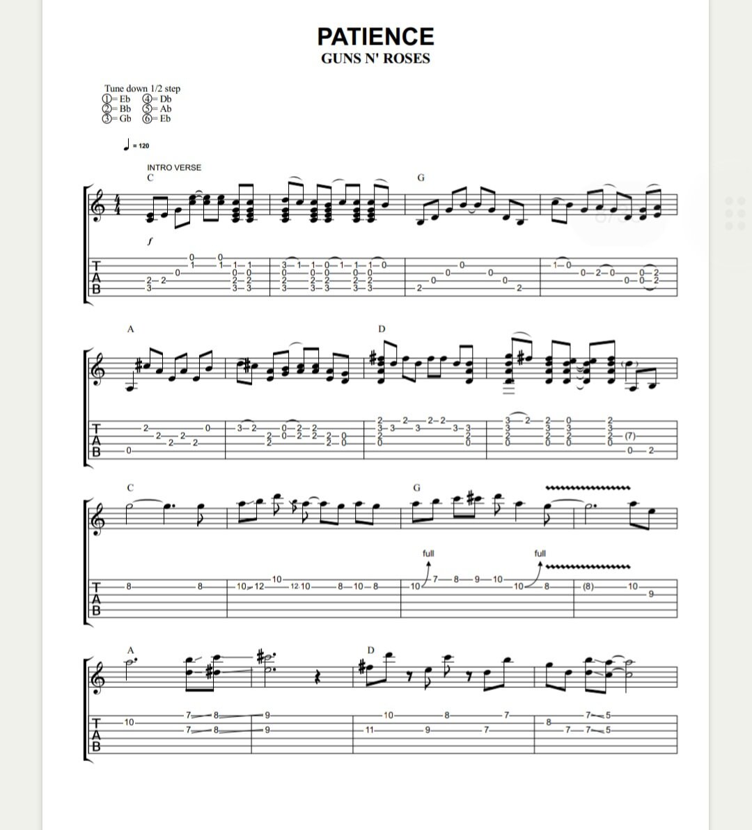 3 Downloadable Rock and Roll Guitar Tabs Ac/dc Van Halen and - Etsy