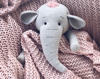 Crochet elephant pattern.