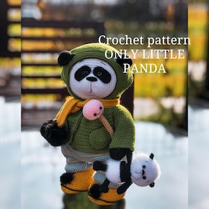 Crochet pattern of LITTLE panda bears amigurumi