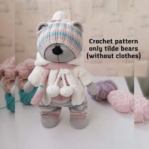 Schema all'uncinetto solo orsetti tilde, amigurumi
