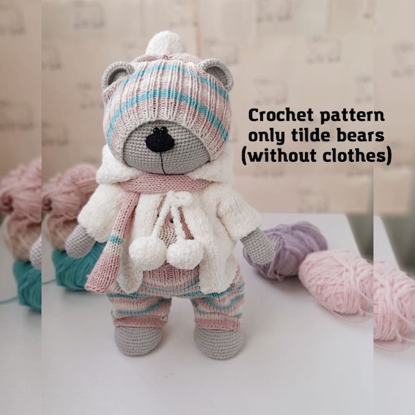 Crochet pattern only tilde bears