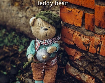 Pattern of knitted clothes for teddy bear