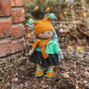 Haakpatroon van kleding voor een amigurumi-pop