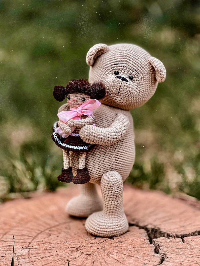 Crochet teddy bear pattern Amigurumi bear image 5