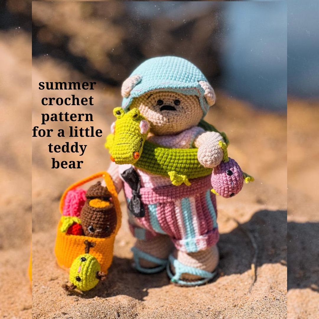 Crochet Pattern for a Little Teddy Bear. Amigurumi Bear - Etsy UK