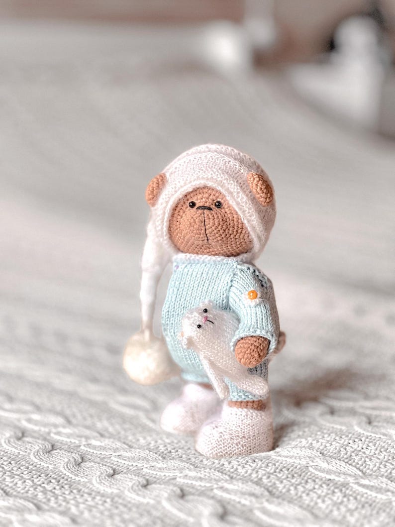 Knitted Pattern for a Small Amigurumi Bear - Etsy UK
