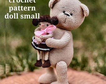 Crochet pattern amigurumi doll small