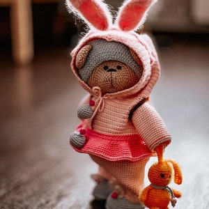 Haakpatroon Paas-teddybeer-outfit. Amigurumi beer afbeelding 7