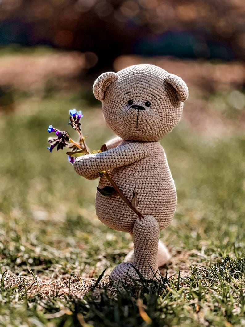 Crochet teddy bear pattern Amigurumi bear image 2