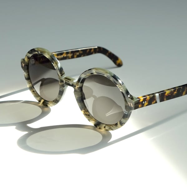 Sunglasses - Round - Handmade in Italy Sunglasses  - Style Ida