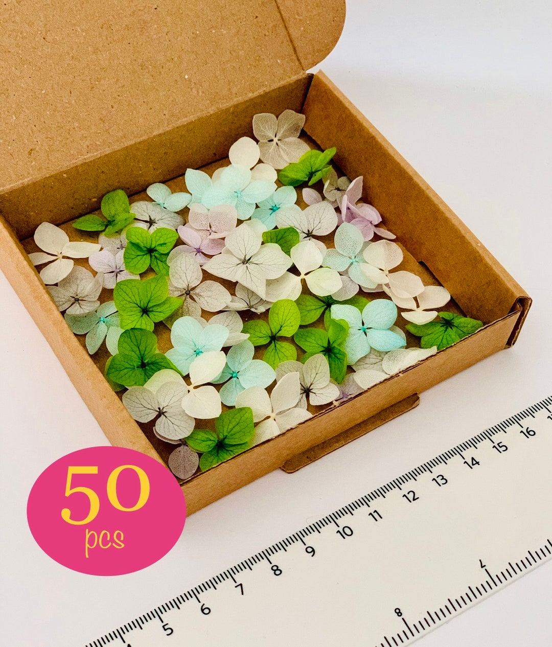 Dried Hydrangea Petal Bundle Mini Hydrangea Mix Color Bulk Etsy