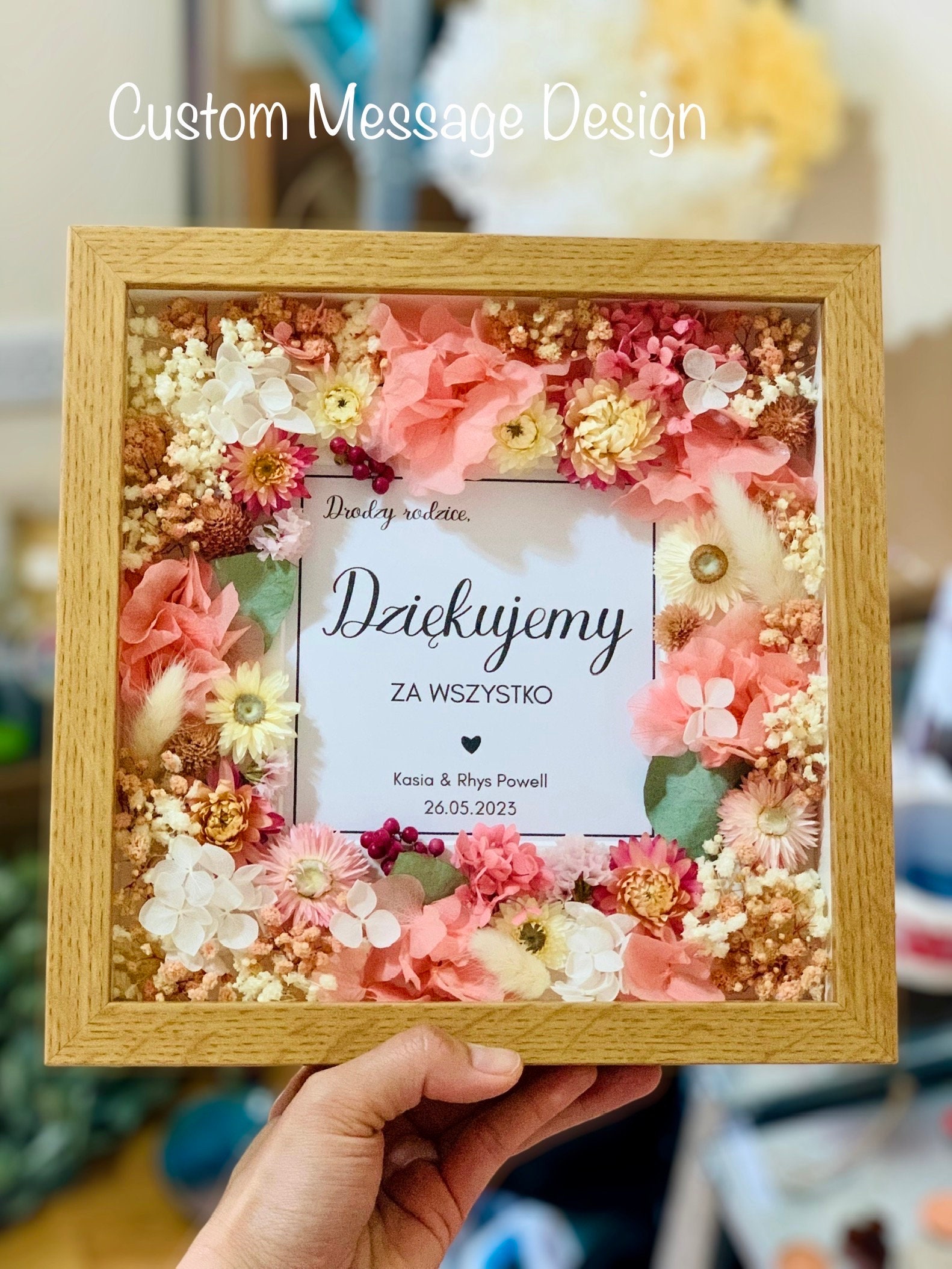 3D Dried Flower Frame (Style 3)
