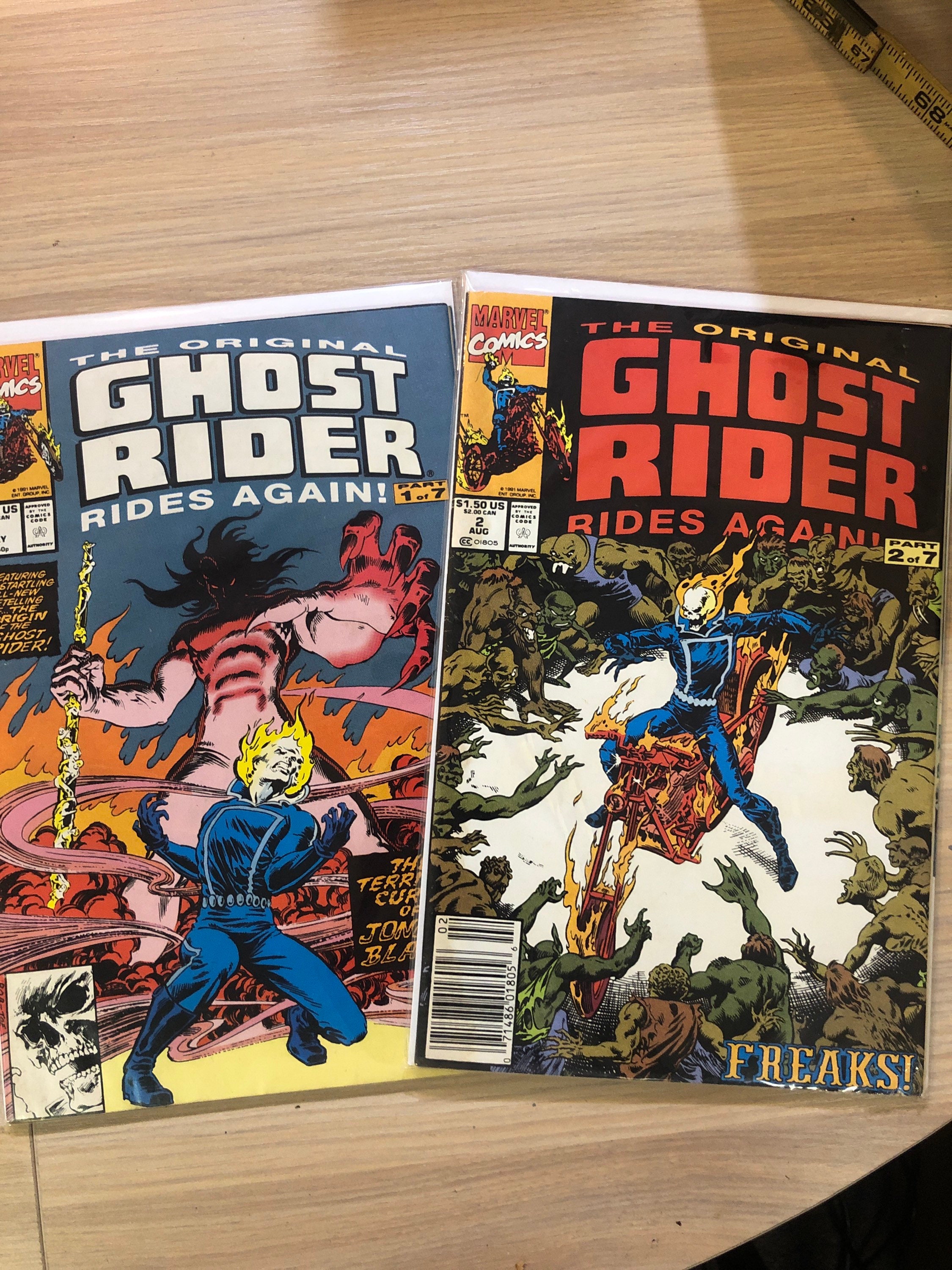 Ghost Rider 1-2 Marvel Comics the Original Ghost Rider Rides - Etsy Denmark