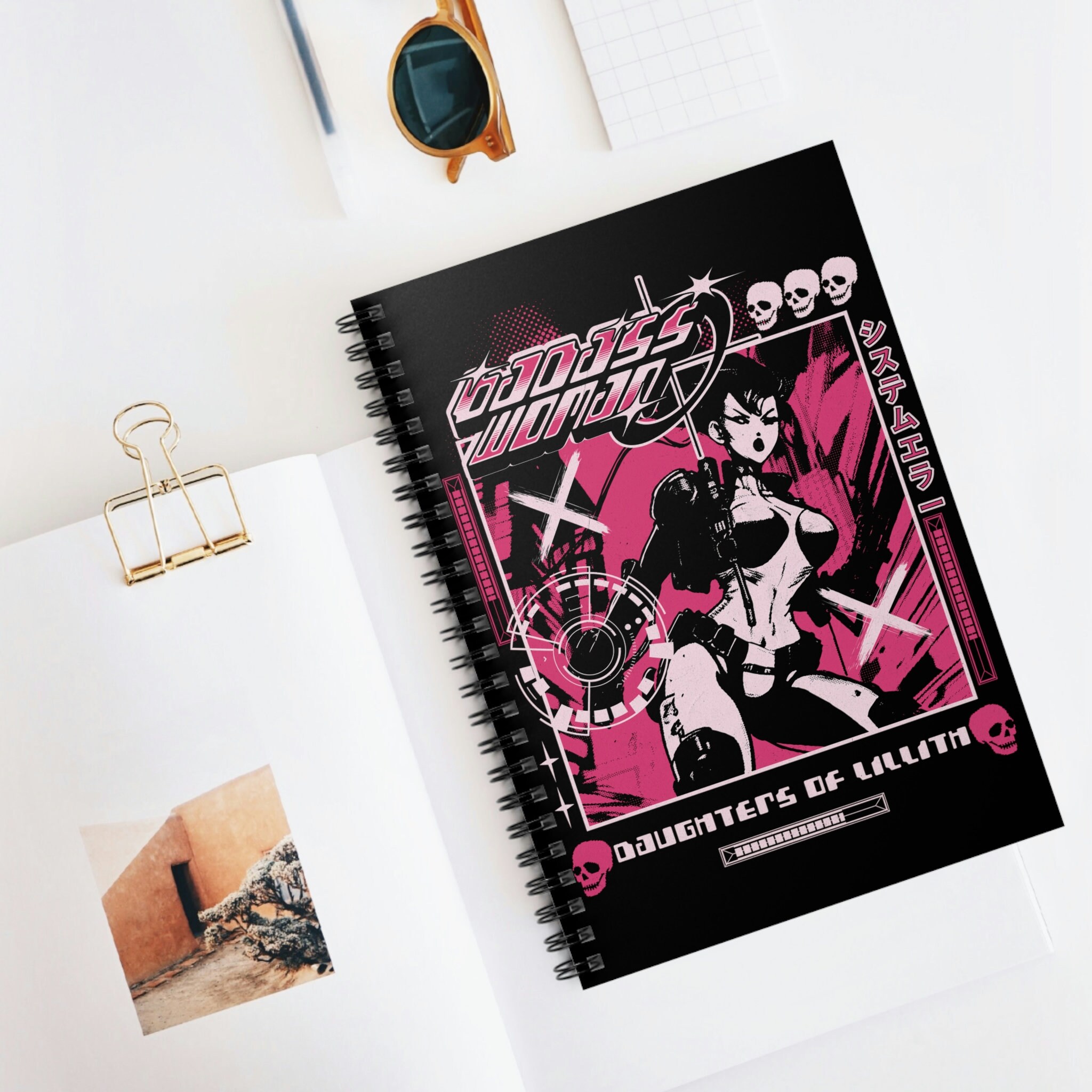 cyber y2k japanese fashion magazine | Spiral Notebook