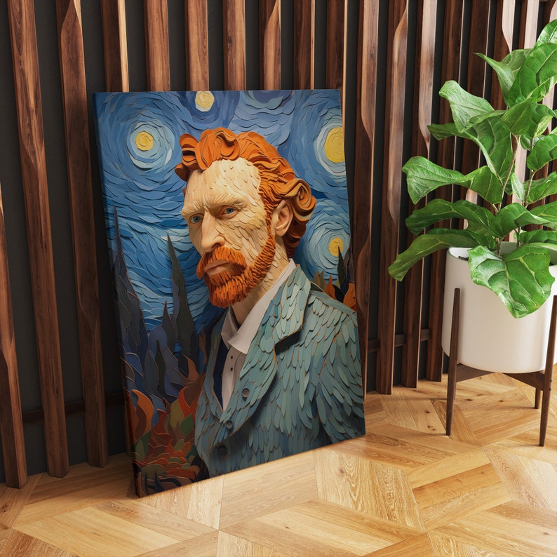 Vincent the Woody Masterpiece Wall Art Home & Office Decor Instant