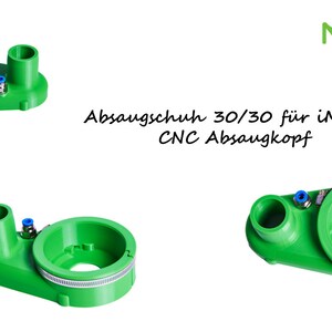 Cabeça de sucção D79 incl. proteção do rolamento do fuso da iM-Cut // Fresadora de portal CNC, cabeça de sucção CNC