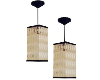 Pendant Lights Lucite Opaque c1950 Mid Century