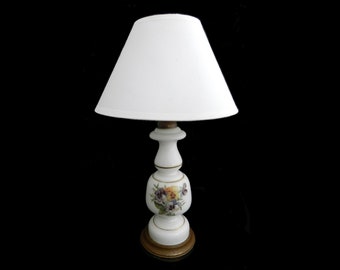 Pansy Table Lamp Porcelain c1950