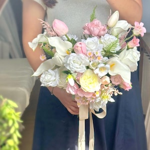 Calla Lilies Korean-style faux flower bouquet