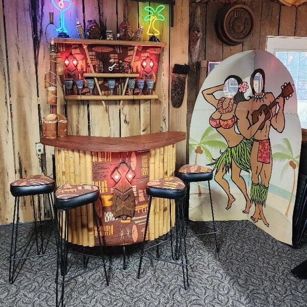 Tiki Bar Furniture Etsy