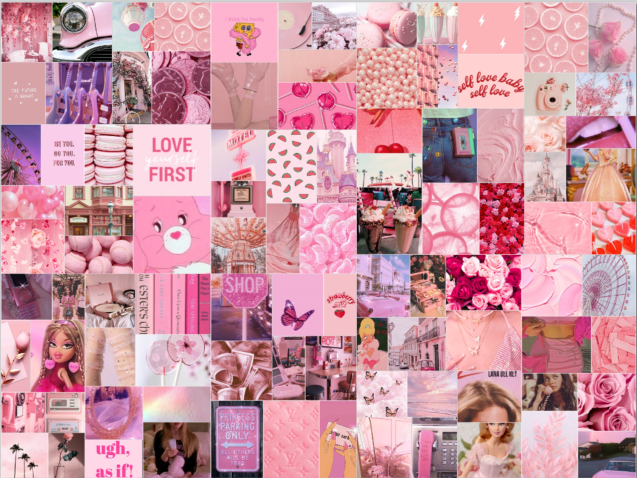 Barbie Pink Aesthetic Wall Collage Kit 100 Photos Photo | lupon.gov.ph