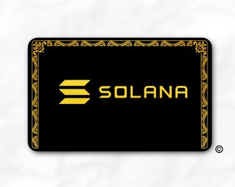 Solana gold | Credit Card skin | Credit Card sticker | Credit Card cover