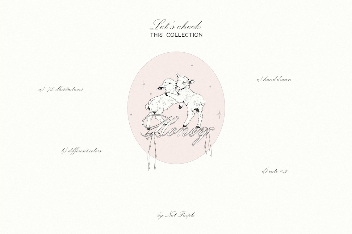 Minimalist Hand Drawn Line Art Bundle: Floral PNG Clip Art & Digital ...