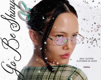 Moody Glitter Overlays: 15 Handmade Transparent PNGs