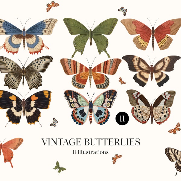 Vintage Butterfly Etsy