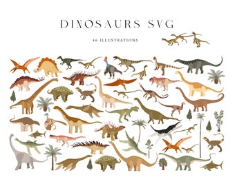 Dinosaurs svg clipart. Scrapbook printable Commercial Use. Dinosaurs cricut bundle. Urassic dinosaurs vector abstract set