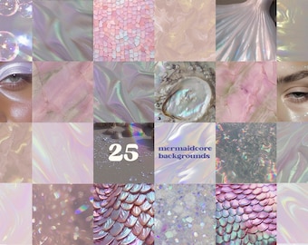 25 Trendy mermaidcore backgrounds. IG stories, wallpaper maker. Sea, ocean aesthetic, Mermaid backgrounds. Commercial Use - Scrapbook Paper