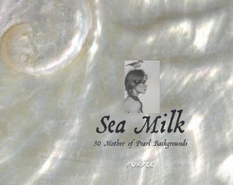 Sfondi in madreperla effetto latte di mare per matrimoni e branding a tema costiero.