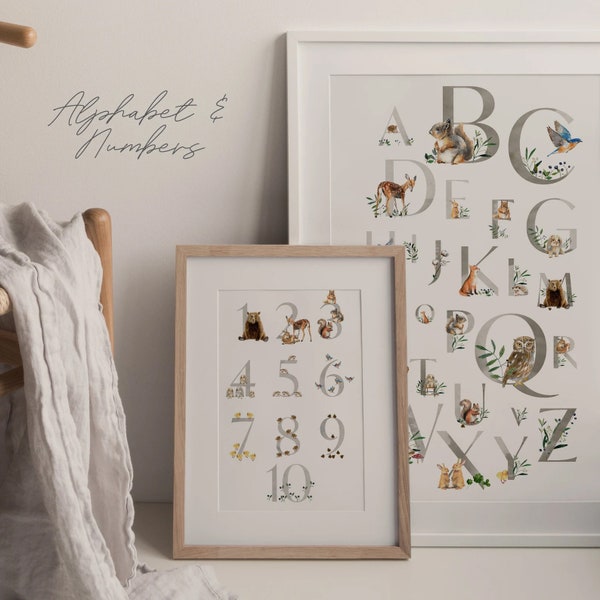 Woodland Abcs - Etsy