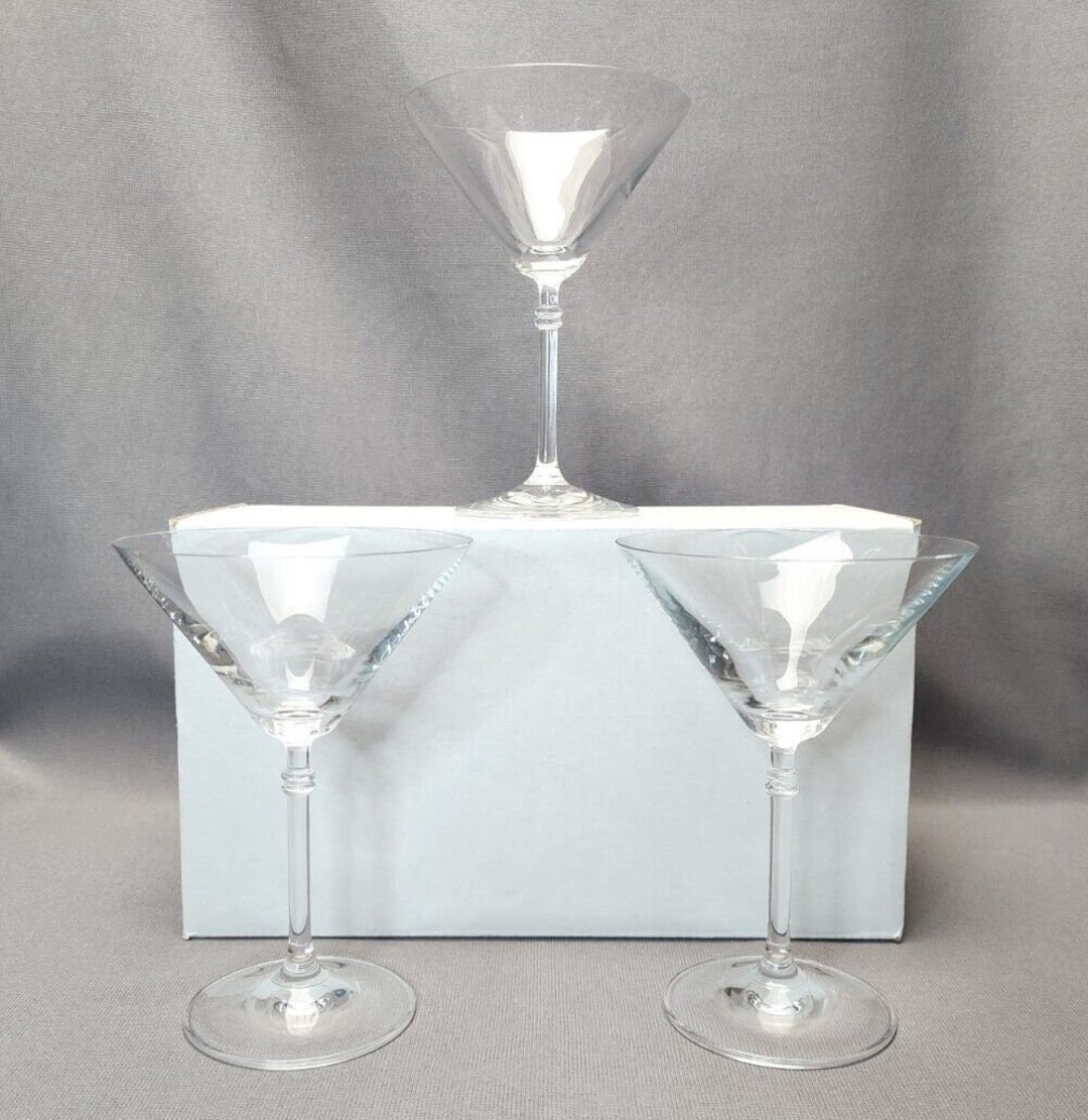 Vintage Crystal Martini Glasses Cosmopolitan Cocktail Glasses Etsy