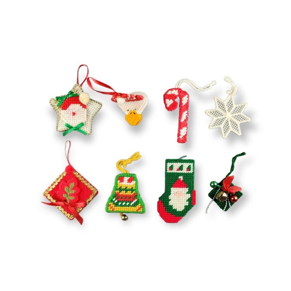 Plastic Canvas Needlepoint Vintage Completed Handmade Etsy